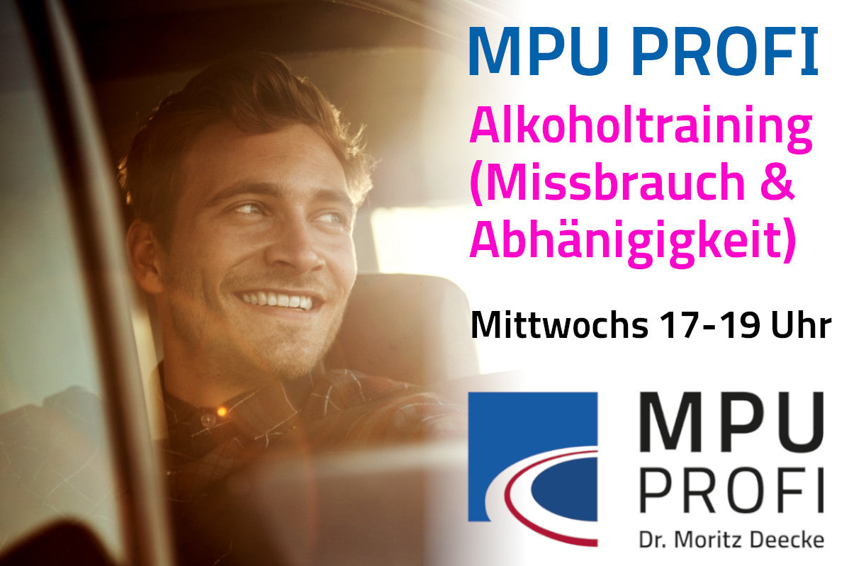 MPU PROFI Training: Alkoholmissbrauch/-abhängigkeit, mittwochs